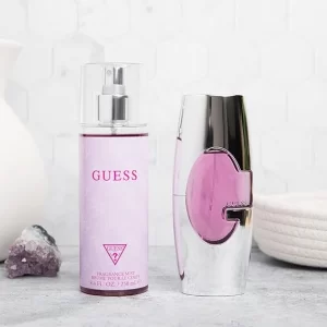 مجموعة GUESS PINK (نسائية) EDP 75 مل + رذاذ عطري 125 مل
